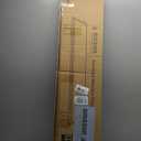 ROCDEER Bamboo Dual Monitor Stand Riser, White Desk Shelf with Storage