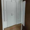 Halitaa Nightstand with Charging Station, LED Lights Side Table with 3 Drawers, End Table for Bedroom Office White