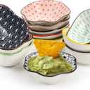 Frcctre Set of 12 Ceramic Dipping Sauce Bowls, 3 Oz Porcelain Pinch Bowls Soy Sauce Dish Set, Small Prep Bowl Condiments Dishes Side Dishes for Sauces Ketchup Appetizer Condiment BBQ