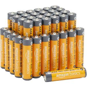Amazon Basics AAA Long-Lasting Alkaline Batteries, 36-Count, 1.5 Volt, Reliable Performance, 10-Year Shelf Life, Emergency Storage