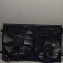 PartsFlow Radiator Cooling Fan Assembly for 2012-2013 Volkswagen Beetle/Passat for 2010-2013 Volkswagen Golf for 2006-2009 Volkswagen Rabbit for 2005-2013 Volkswagen Jetta 620-843