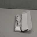 20ft/6m Outdoor Power Cable & Adapter for myQ Smart Garage Door Video Keypad  Weatherproof, Flat Cable, Continuous Charging, Includes 30 White Mounting Nails