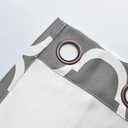 Melodieux Moroccan Fashion Room Darkening Blackout Grommet Top Curtains, 100 by 96 Inch, Grey (1 Panel)