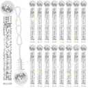 48 Pcs Disco Wedding Party Favors Bubbles Wands Bulk with Disco Balls Top and Stickers Party Favors Supply Bubble Wands for Summer Birthday Wedding Gift Outdoor Indoor Activity