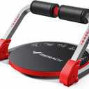 MERACH Ab Machine for Stomach Workout, Ab Crunch Machine with 3 Adjustable Resistance and Automatic Rebound, Sit Up Machine with 330 LBS Weight Capacity, Ab Workout Equipment for Home Exercise (Red)