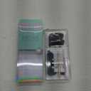 Black Press On Nails Almond - BTArtbox Short Press On Nails with Nail Glue, Fit Perfectly & Natural Reusable Stick On Nails in 16 Sizes - 30PCS Soft Gel Glue On Nails Kit, Black Velvet