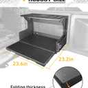 Aluminum Tailgate Table for 2021-2026 Ford Bronco 2/4 Door, No-Drill Foldable Rear Door Molle Panel Table & Cargo Shelf, Rust-Proof Lightweight Storage Rack, Fits Base/Big Bend/Badlands
