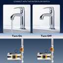 Water Pressure Booster Pump 180W Automatic Home Water Pump with Water Flow Switch for Household Shower Kitchen Bathroom Irrigation