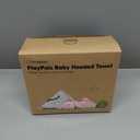 KeaBabies Organic Baby Towel with Hood for Girls, Boys - Soft, Absorbent, 100% Cotton Hooded Baby Towels for Newborns, Infants, Large Hooded Bath Towels for Babies, Kids, Toddler 1-3 (Ella)