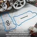 Valve Cover Gasket Set Compatible with 2008-2013 Buick Allure Enclave Lacrosse Cadillac ATS CTS SRX STS XTS Chevrolet Camaro, Valve Cover Gasket Kit VS50502 VS50808R