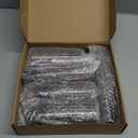 Raycare Flameless Candle with Remote Timer  5 Flickering Acrylic Battery Operated LED Pillar Candles with Embedded Star String for Christmas, Home Decor, and as a Gift(Grey)