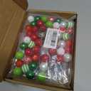 Gueevin 150 Pcs Christmas Beadable Pen 20 Sets DIY Christmas Pens Bulk with Focal Silicone Beads Making Kit Acrylic Beaded Diamond Spacer Charms for School Kids Making Gift Office Classroom Supplies