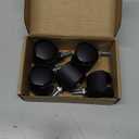 uxcell 1.2-inch Nylon Wheel M6 Threaded Stem Mount Rotary Non-Brake Swivel Caster 5pcs