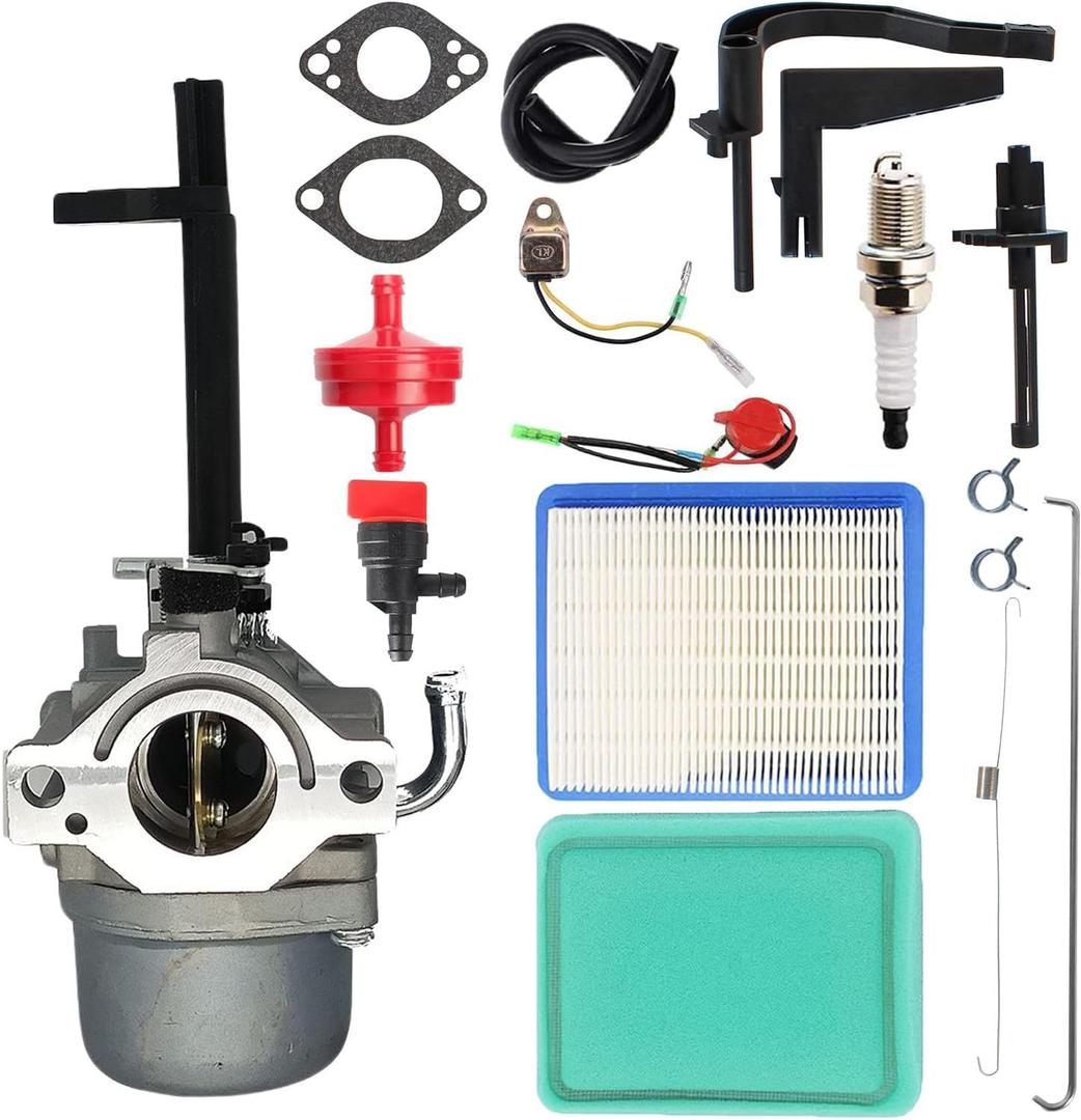 591378 Carburetor Compatible for 10 Hp 697978 796321 696132 696133 796322 694952 6250 Nikki 695115 030430 695114 Coleman Powermate 5000 6250 Storm Responder 5500 Troy Bilt 204412-0147E1 Carb 591378 Carburetor Compatible for 10 Hp 697978 796321 696132 696133 796322 694952 6250 Nikki 695115 030430 695114 Coleman Powermate 5000 6250 Storm Responder 5500 Troy Bilt 204412-0147E1 Carb