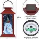 Christmas Decorations,Solar Lanterns with Snowman Outdoor Waterproof Decorative Lights for Christmas Gifts for Women, Mom,(Snowman and a Deer)