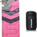 MalloMe Sleeping Bags for Adults Cold Weather & Warm - Backpacking Camping Sleeping Bag for Kids 10-12, Girls, Boys - Lightweight Compact Camping Essentials Gear Accessories Hiking Sleep Must Haves (50-80F Everyday 3 Season)