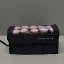 Remington Compact Ceramic Dual Voltage Hot Rollers for Long and Short Hair, Hair Setters, Hair Curlers, 1-1 " Purple/Black, 10 Piece Set