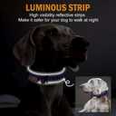 HYDEME Tactical Dog Collar, Alpine Loop Adjustable Military Training Nylon Dog Collars with Handle and Reflective for Small Medium Large Dogs, with Airtags Protective Case & Patches.(L,Deepblue)