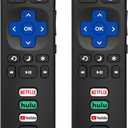 (Pack of 2) Replacement Remote Control Only for Roku TV, Compatible for TCL Roku/Hisense Roku/Onn Roku/Sharp Roku/Element Roku/Westinghouse Roku/Philips Roku Smart TVs (Not for Roku Stick and Box)