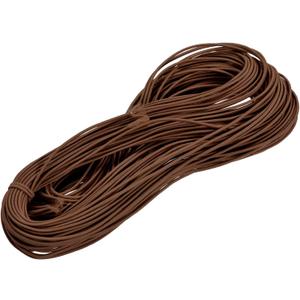 MECCANIXITY 49 Yards(45m) Elastic Cord Bracelets Stretchy String 2mm Brown for Jewelry, Bracelets, Necklaces, Beading, Sewing, Crafts