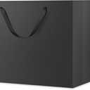 JINMING 12 Extra Large Gift Bags 16x6x12 Inches, Matte Black Gift Bags, Premium Gift Bags with Handles for Mother's Day, Father's Day and All Occasions
