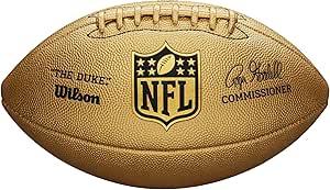 NFL The Duke Metallic Edition Football - Gold