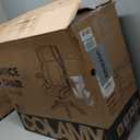 COLAMY High Back Executive Office Chair- Ergonomic Home Computer Desk Leather Chair with Padded Flip-up Arms, Adjustable Tilt Lock, Swivel Rolling Chair for Adult Working Study-Black (Set of 1)