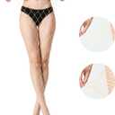 MengPa Women's Fishnets Tights High Waist Stockings Party Thigh High Pantyhose