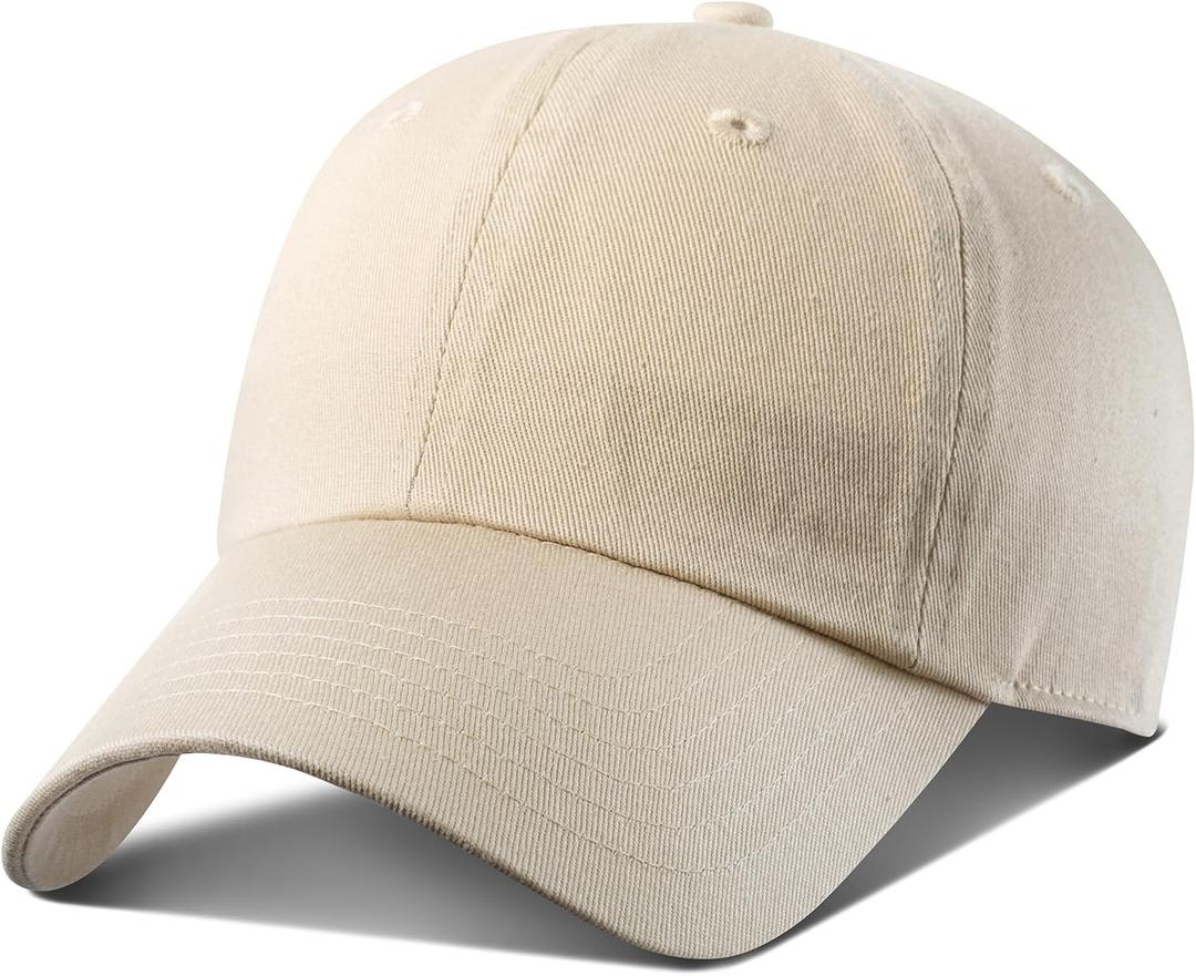 GADIEMKENSD Extra Curved Brim Baseball Cap, Unstructured Design, Premium Cotton, Unisex