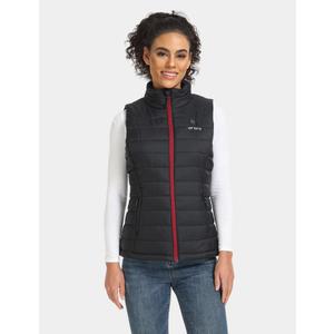 WOMEN'S CLASSIC HEATED VEST - BLACK, Small