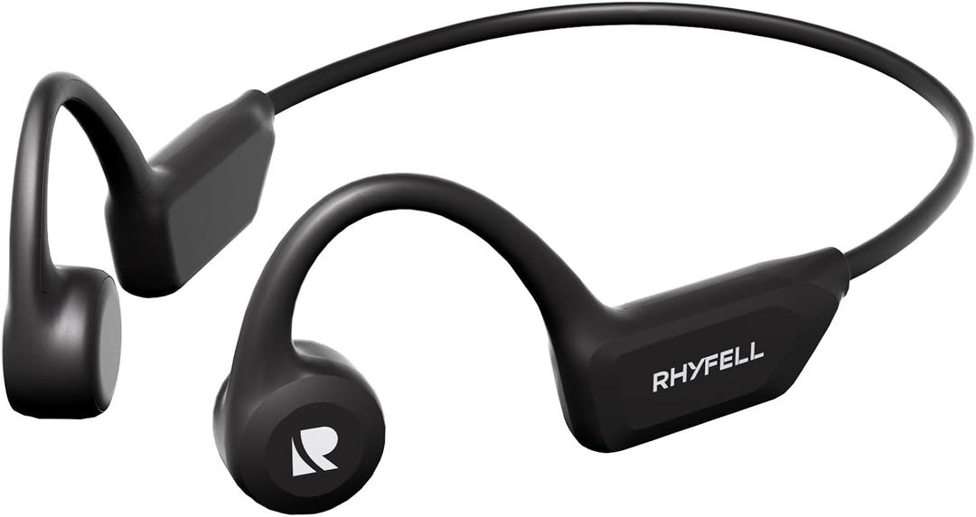 Open-Ear Bone Conduction Headphones for Safer Workouts, Bluetooth 6.0 Wireless Sport Earbuds with 8H Playtime, Secure Fit Lightweight for Running & Cycling, Sweatproof with Mic
