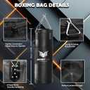 Mesetast Punching Bag for Kids Teenagers, 2.7ft Kids Punching Bag with 8 OZ Boxing Gloves for Youth Boxing MMA Karate Kickboxing - Unfilled