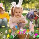 12 Pack Prefilled Easter Eggs Filled with Animal Finger Puppets for Easter Basket Stuffers Fillers, Easter Eggs Hunt, Easter Gifts for Kids, Easter Party Favors Classroom Prizes Reward