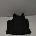 QINSEN Womens Open Back Tennis Dress Sleeveless Built in Shorts Golf Athletic Dress with Pockets (Medium, Black)