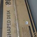 AODK L Shaped Gaming Desk with Led Lights, 59 Inch Reversible Gaming Computer Desk with Display Shelves, PC Gamer Desk Gamer Table with Storage Bag, L Desk for Game, Black