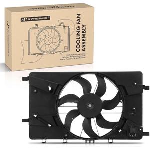 A-Premium Engine Radiator Cooling Fan Assembly Compatible with Select Chevrolet & Buick Models - Cruze 2011-2016, Cruze Limited 2016, Verano 2012-2017 - Replace# 13368577, 13289627