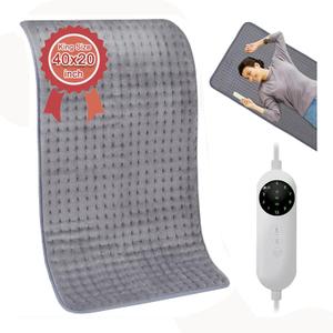 Extra Large Heating Pad,OCSOSO Electric Large Heating Pad for Back Pain Relief Heated for Period Cramps Knee Leg Pain Relief Moist/Dry Heat 10 Heat Setting,19"x38"