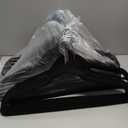 ZOBER Black Velvet Hangers 50 Pack - Clothes Hangers, Coat Hanger for Pants & Dress Clothes - Non Slip w/ 360 Degree Swivel, Holds up to 10 lbs - Strong Felt Hanger for Clothing