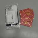 Kosiz 50 Pcs Merry Christmas Small Card Envelopes Greeting Cards Envelopes Mini Business Sleeve Credit Card Envelope with Gold Border for Coins Xmas Holiday 2.7'' x 3.9''(Red)