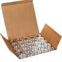 Vivaplex, 25 Clear, 10 Gram Plastic Pot Jars, Cosmetic Containers, With Lids.