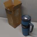 Owala SmoothSip Slider Stainless Steel Insulated Travel Mug with Handle, 100% Leak Proof, For Hot and Cold Drinks, Travel Friendly with Sliding Lock Lid, 24 oz, BPA Free, Leak Proof, High Dive