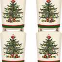 4Pcs Christmas Chair Covers Vintage Xmas Tree Dining Chair Slipcovers Retro Pine Tree Removable Seat Protector Covers for Winter Home Dining Party Supplies