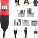 DUCKBOY 35W Pet Hair Clipper & Grooming Kit for Dogs and Cats Includes 4 Interchangeable Blades & 3m Power Cable Professional Trimmer for Small to Large Pets