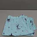 Women Short Sleeve Pajama Set Tops with Capri Pants Cartoon Print Sleep Shirt Two Piece Sleepwear Pj Set Green Star L