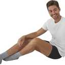 Hanes Men's Underwear Boxer Briefs Pack, Cool & Breathable Cotton Moisture-wicking Underwear for Men, No Ride Up (Black, S)