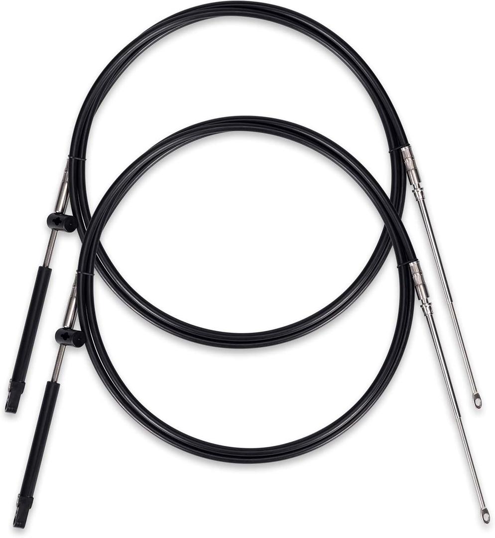 2pcs Boat Throttle and Shift Cables Compatible with Mercury MerCruiser Marine Force Outboard Engine 600A/4000 Series Controller(Gen 1/CC179xx, Gen2/CC189xx)