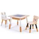 Tender Leaf Toys Forest Table & Chairs Set Child-Sized Wooden Furniture for Art, Games & Everyday Activities Crafted Materials Age 3+, Forest Table and Chairs