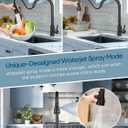 Cobbe Kitchen Faucet Head Replacement 3 Modes with 12 Faucet Adapter, Kitchen Sink Sprayer Replacement for Kitchen Faucet with Pull Down Sprayer, American Standard, Matte Black