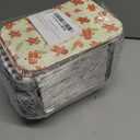 Tuzuaol 48 PCS Christmas Cookie Tins with Lid, Foil Treat Containers for Holiday Gift Giving Party Supplies Decorations and Disposable Food Storage