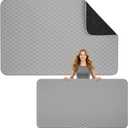Tegeme 70 x 40 Inch Ironing Mat, Heat Resistant Foldable Iron Board Pad
